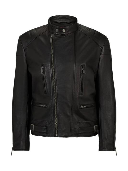 HUGO Leather Jacket- Lewis