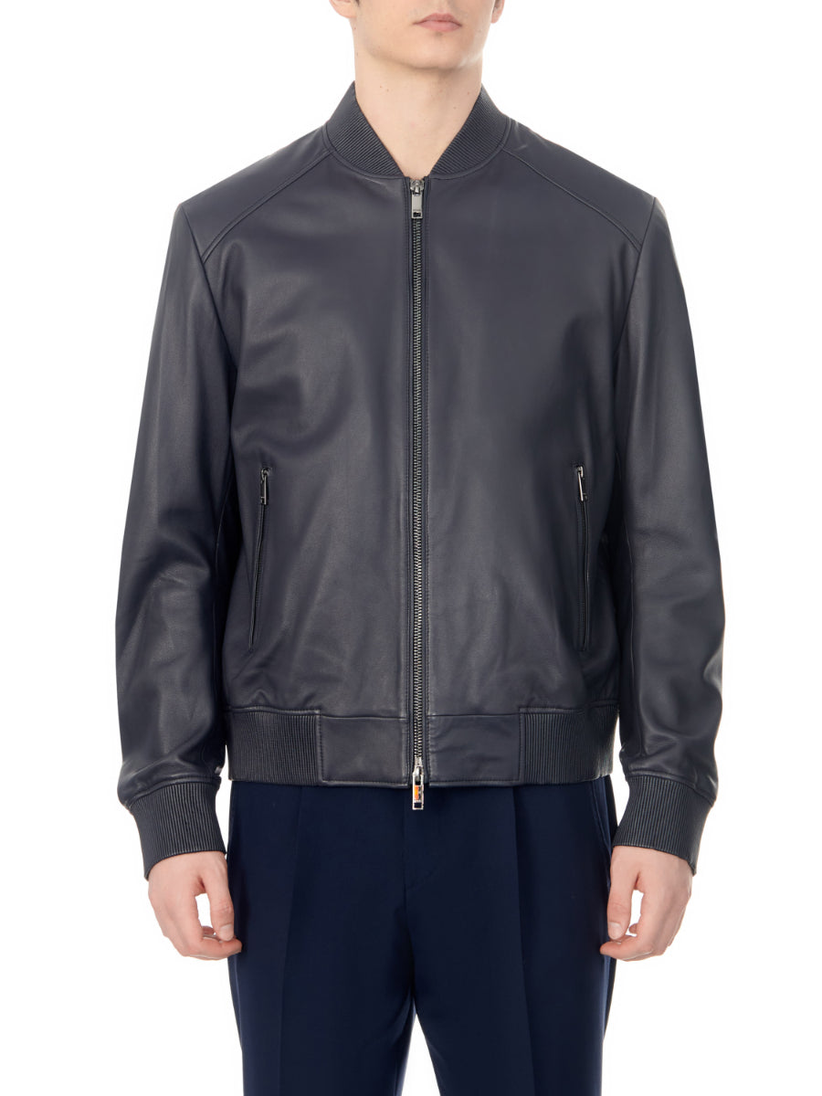 BOSS Leather Jacket - L-Masic