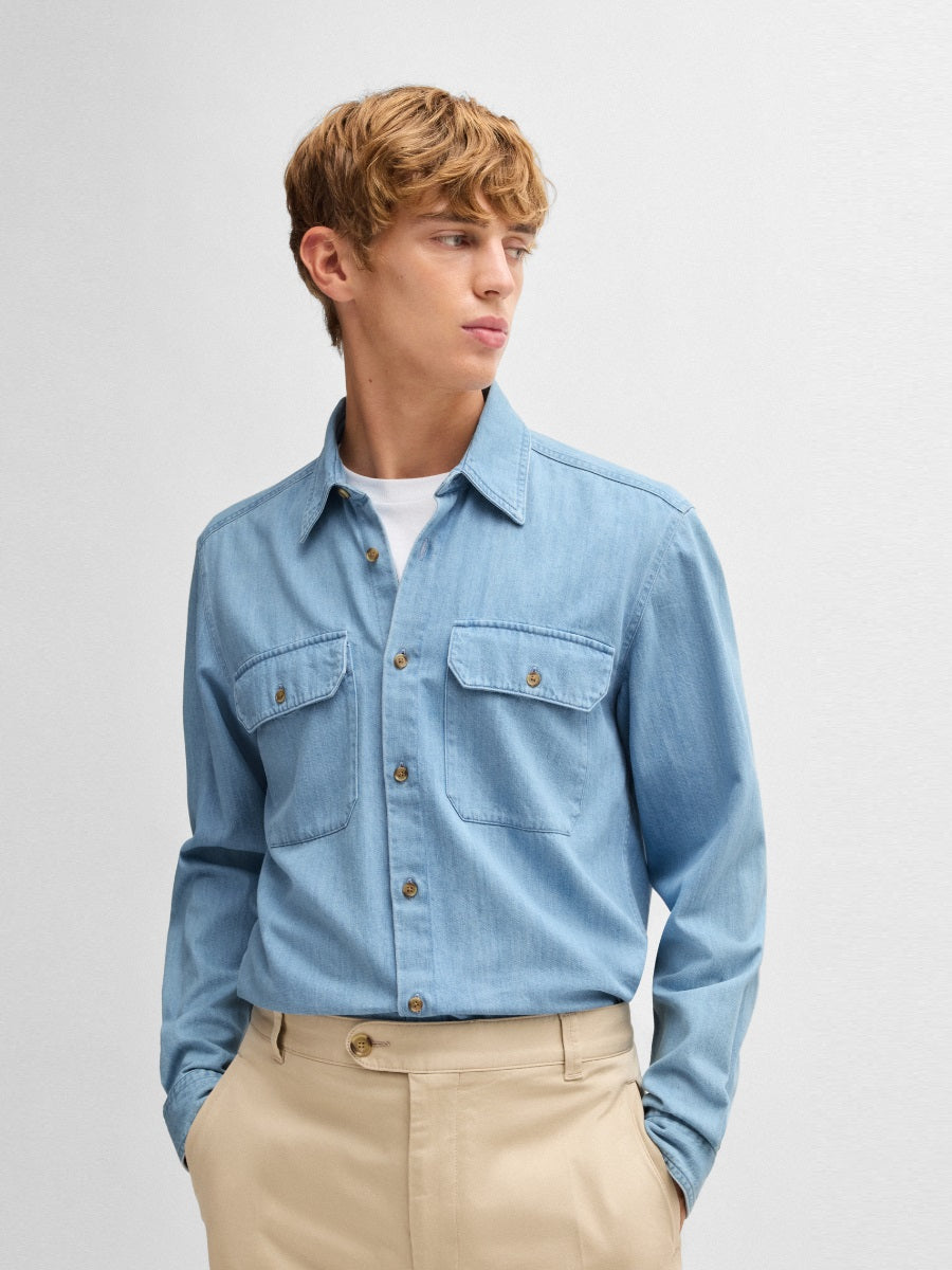 BOSS Leisure Shirt- H-LIAM-kenB-2P