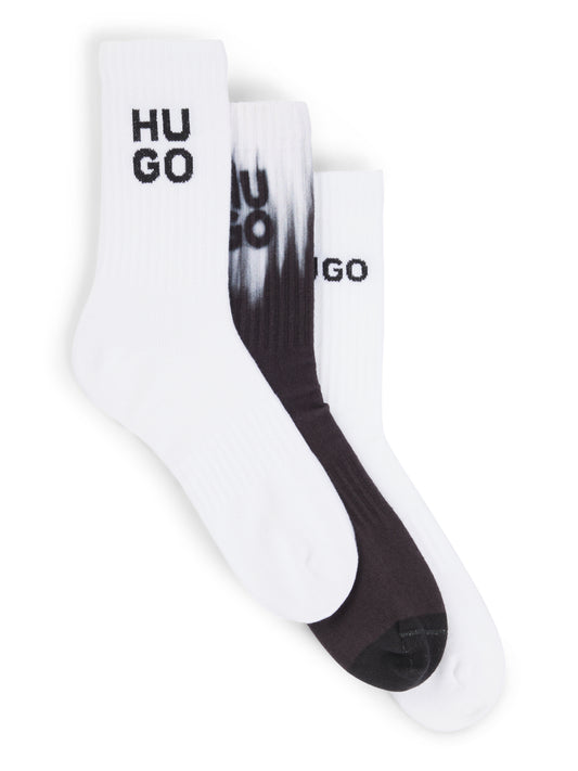 HUGO Socks - 3P QS RIB SMOKEY