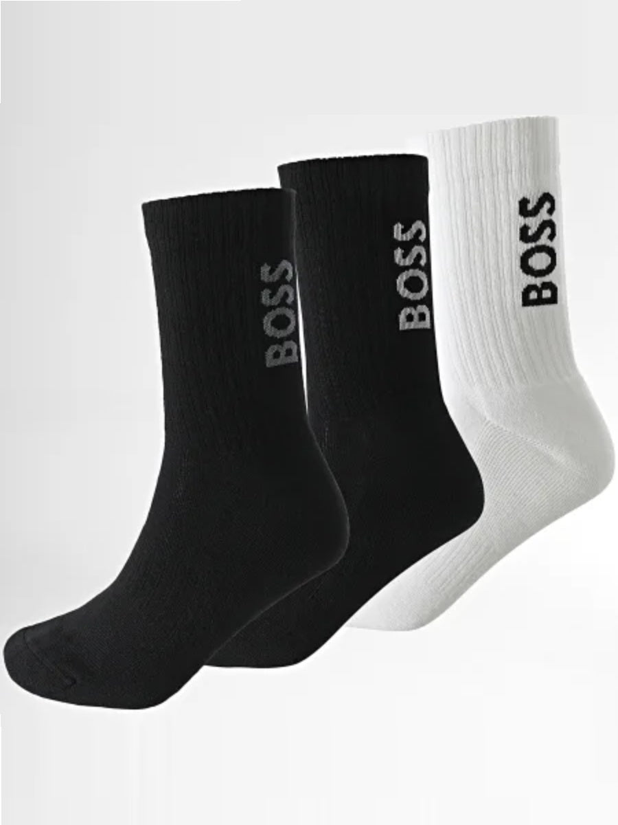 BOSS Socks - 3P QSRib Bambo