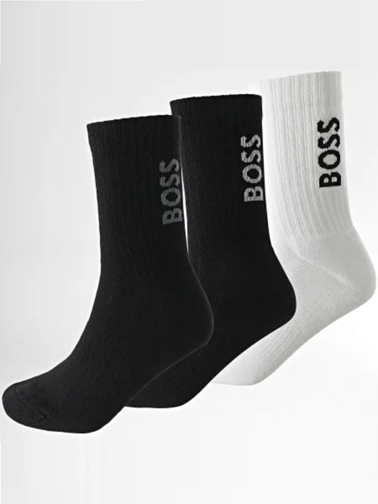 BOSS Socks - 3P QSRib Bambo