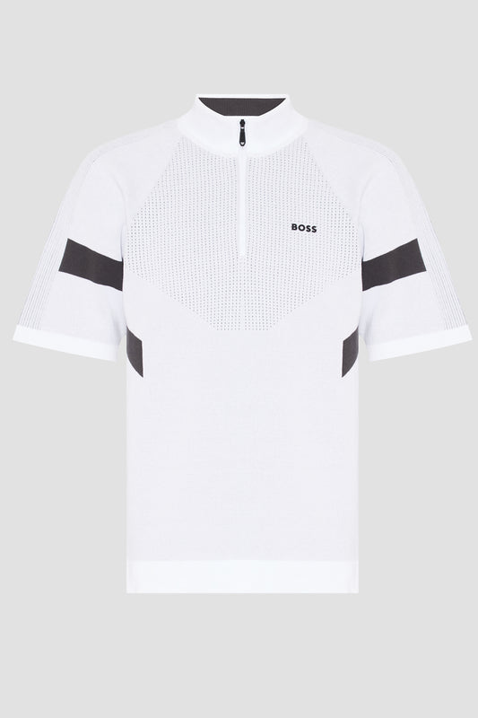 BOSS Polo Knitwear - K_Tennis Retro QZ