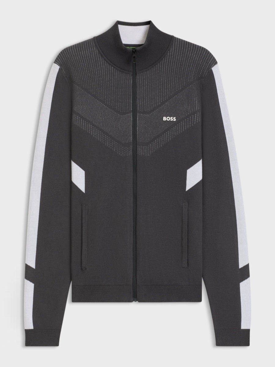 BOSS Knitted Jacket - K_Tennis Retro FZ