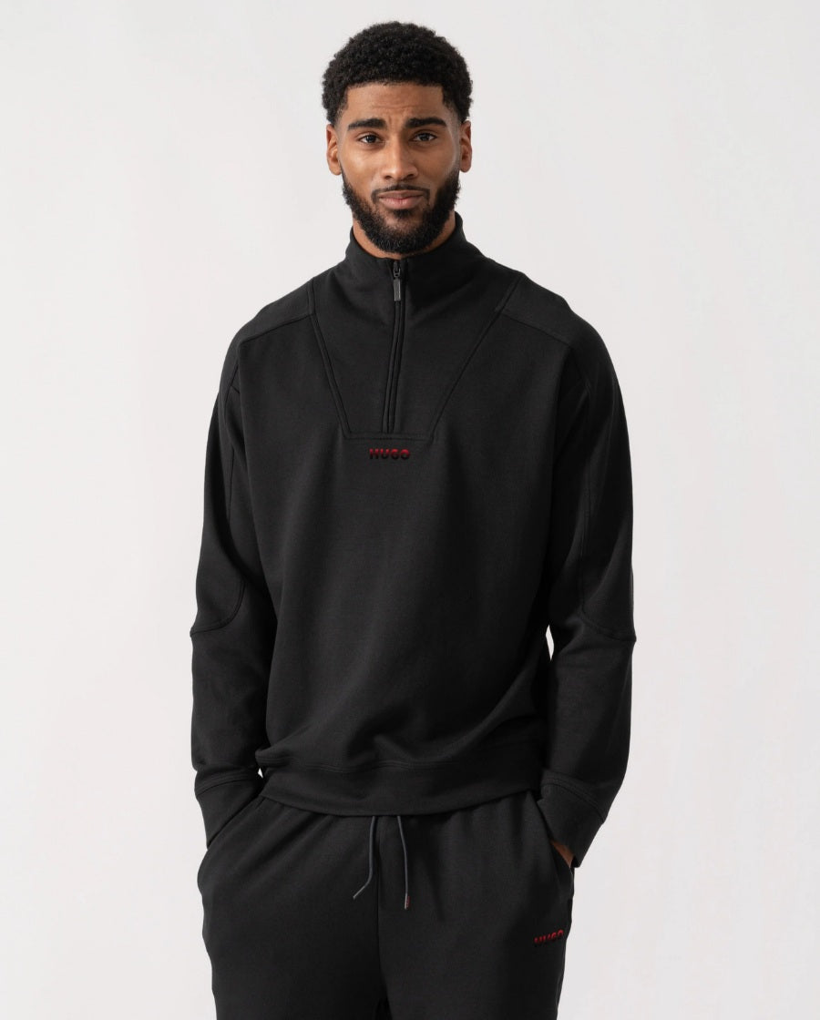 HUGO Loungewear Sweatshirt - ATLAS HALF ZIP