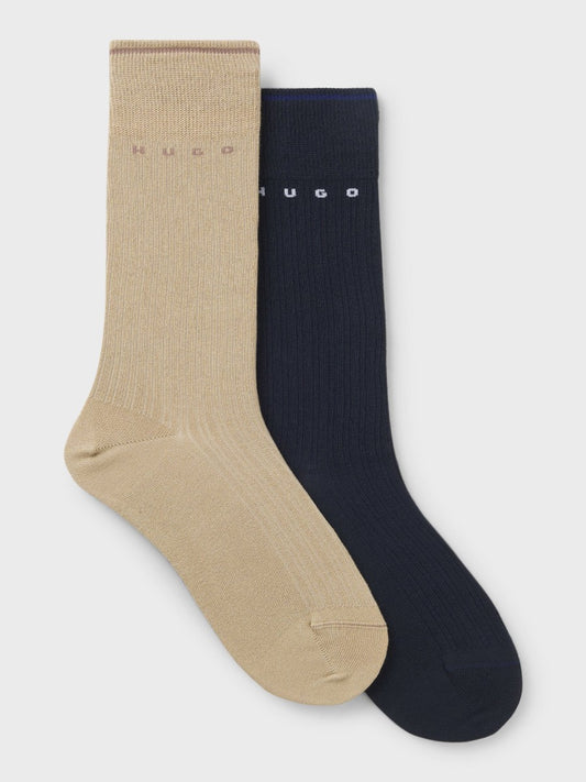 HUGO Formal Socks - 2P RS RETRO RIB MD