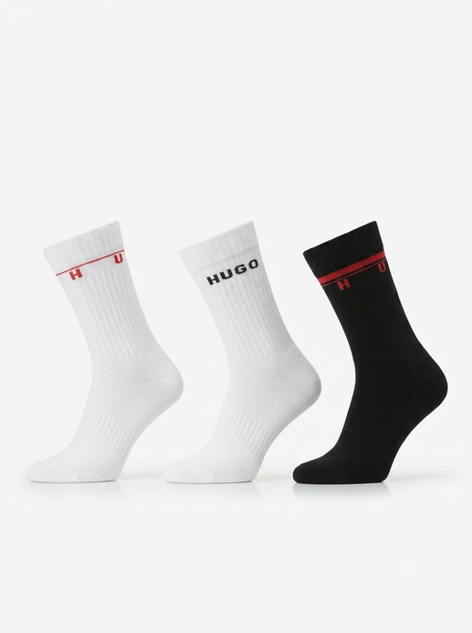 HUGO Socks - 3P QS RIB SPACED MD