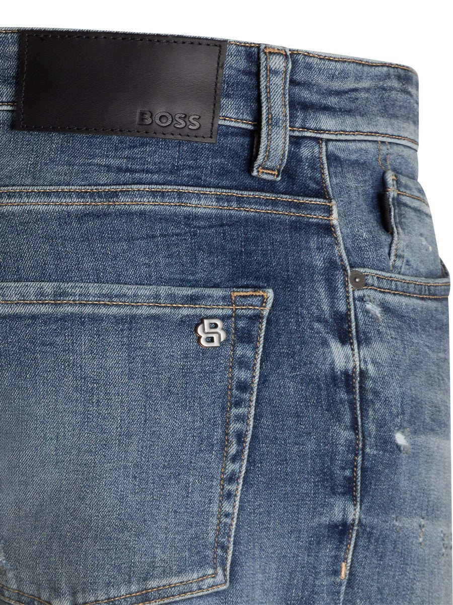 BOSS Tapered Fit Denim - ONYX BO