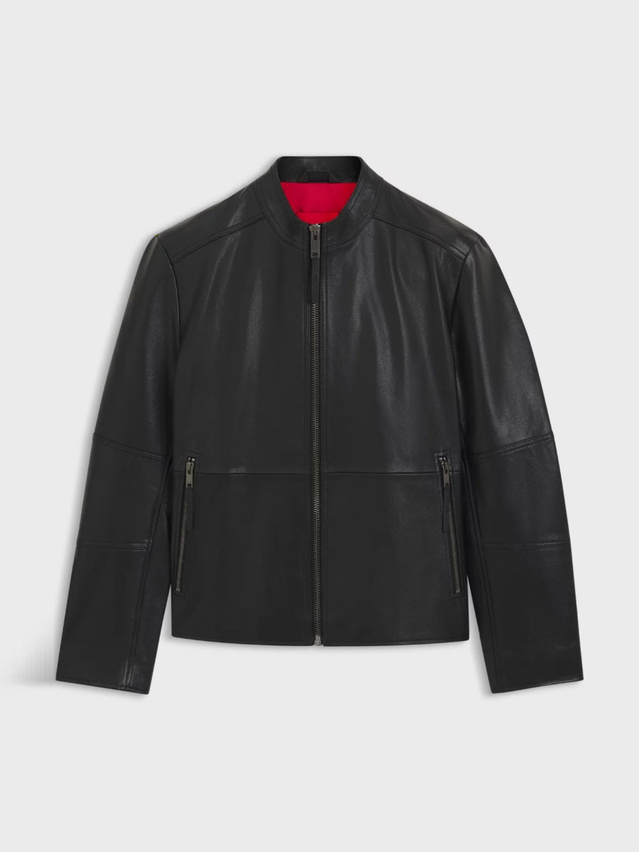 HUGO leather Jacket- Lokis-3