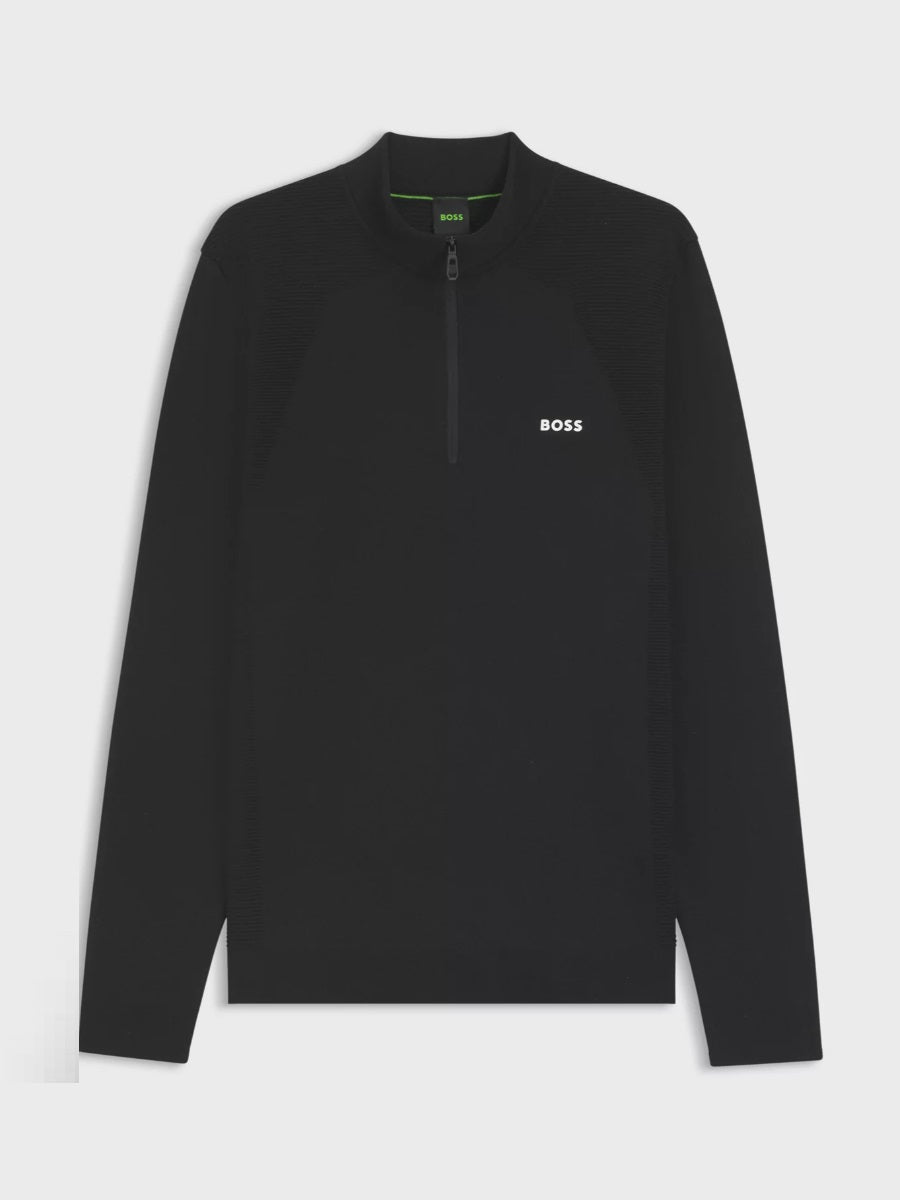 BOSS Half Zip Knitwear - K_Momentum-Lite MN