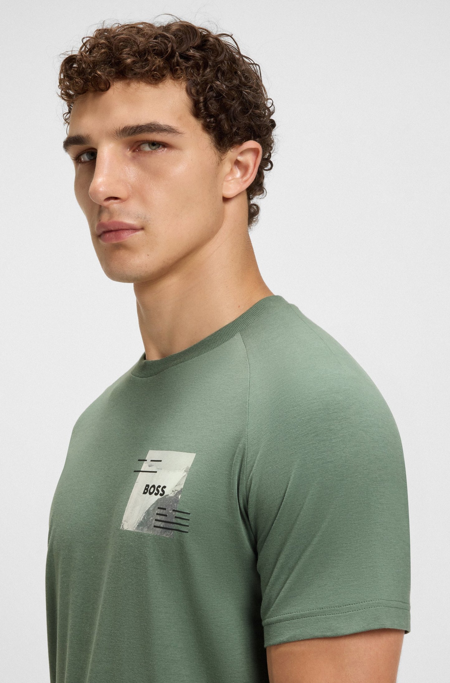 BOSS T-shirt - Tee Stripe Zone