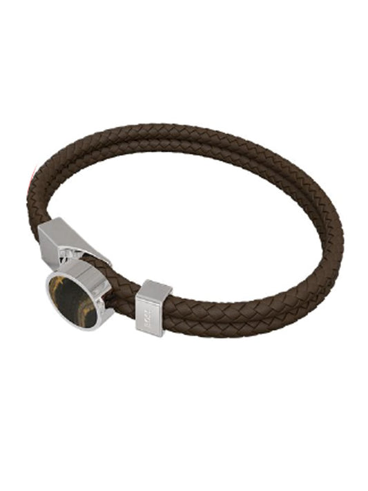 Boss Bracelet - Brunetto 102 Bracelet Black Men Dark Brown 201 L