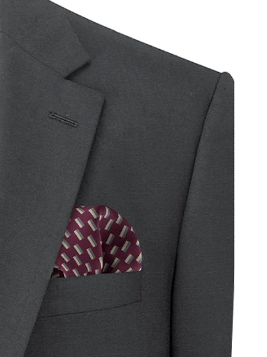 Boss Pocket Square - T-POCKET SQ Pocket Square Black Men Open Pink 690 ONES