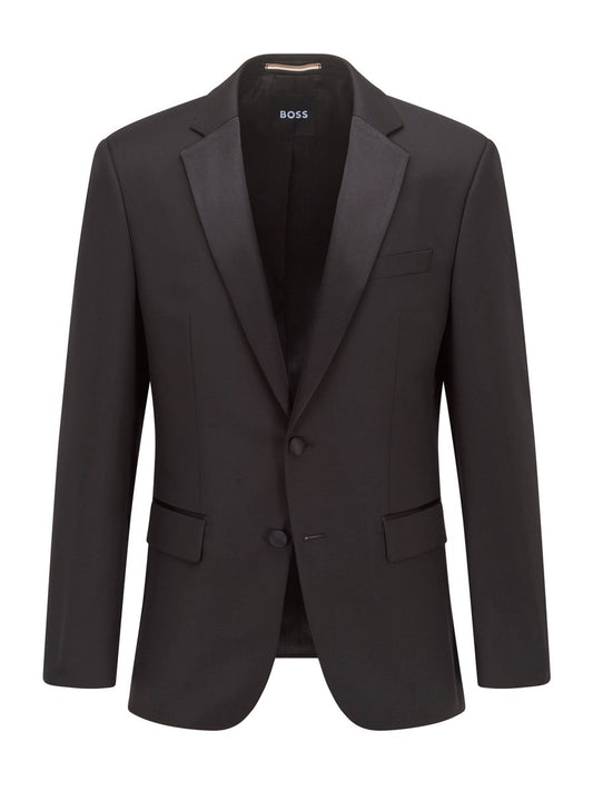 Boss Tuxedo Jacket - H-Huge-Tux-N-B1 Tuxedo Jacket Boss Business Black 001 46 