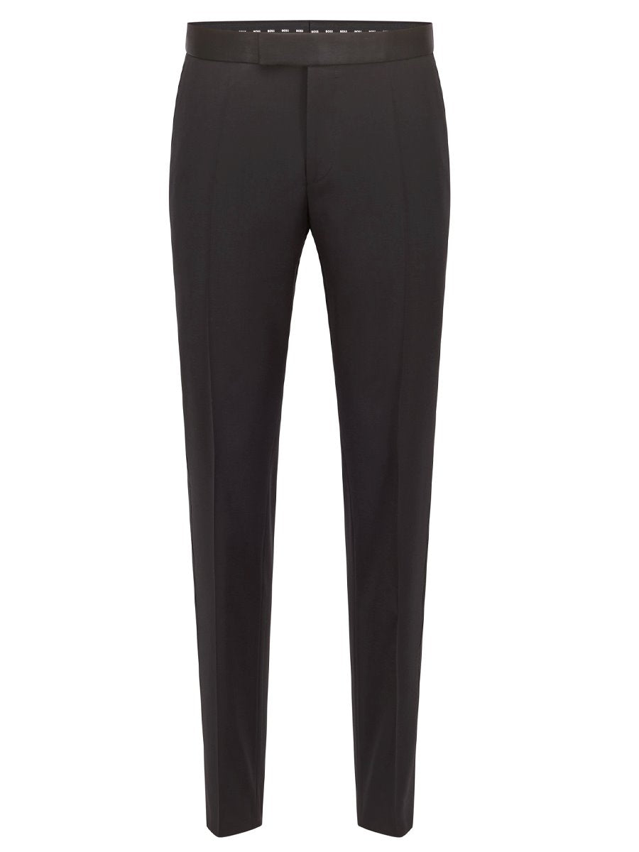 Boss Tuxedo Trouser - H-Genius-Tux-B1 Tuxedo Trouser Boss Business Black 001 56