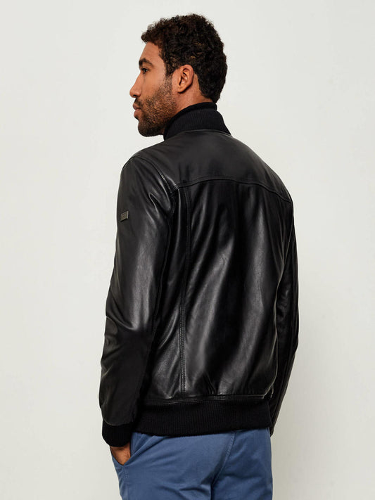 JOOP! Leather bomber Jacket - Cleary-W