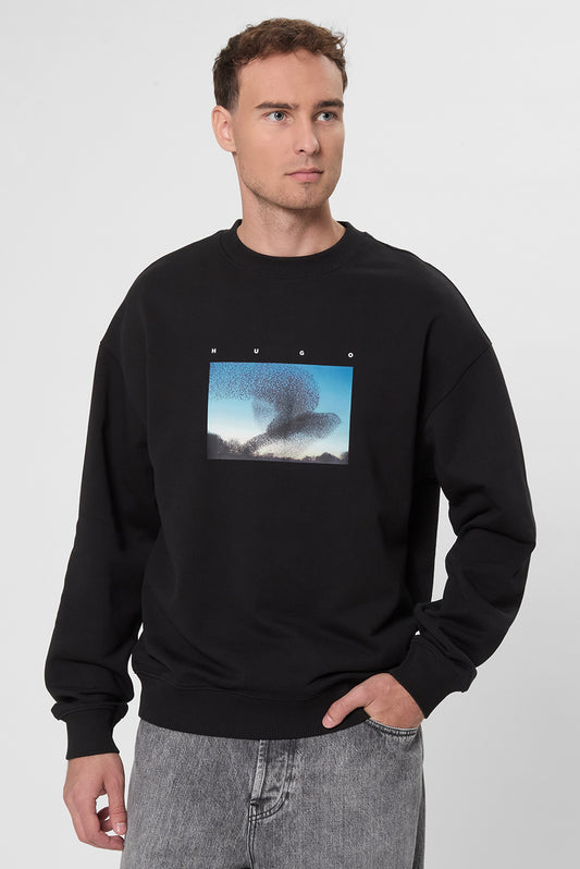 HUGO Crew-Neck Sweatshirt - Dorizonto