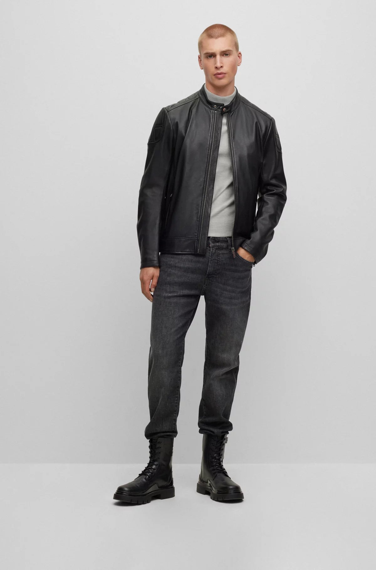 BOSS Leather Jacket - Jomarc
