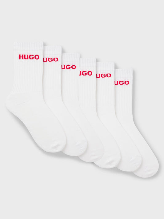 HUGO Short Socks - 6P QS RIB LOGO CC