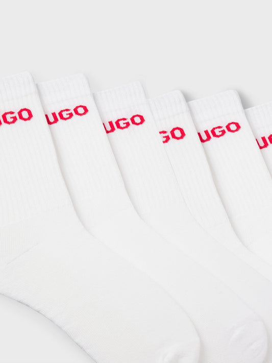 HUGO Short Socks - 6P QS RIB LOGO CC