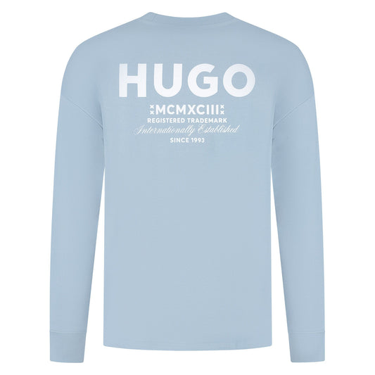 HUGO Crew-Neck Sweatshirt - Naviu