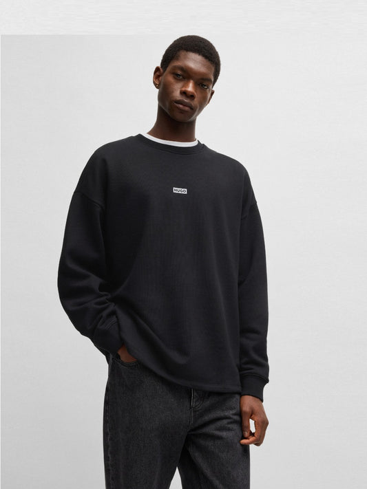 HUGO Crew-Neck Sweatshirt - Naviu