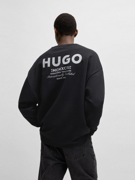 HUGO Crew-Neck Sweatshirt - Naviu