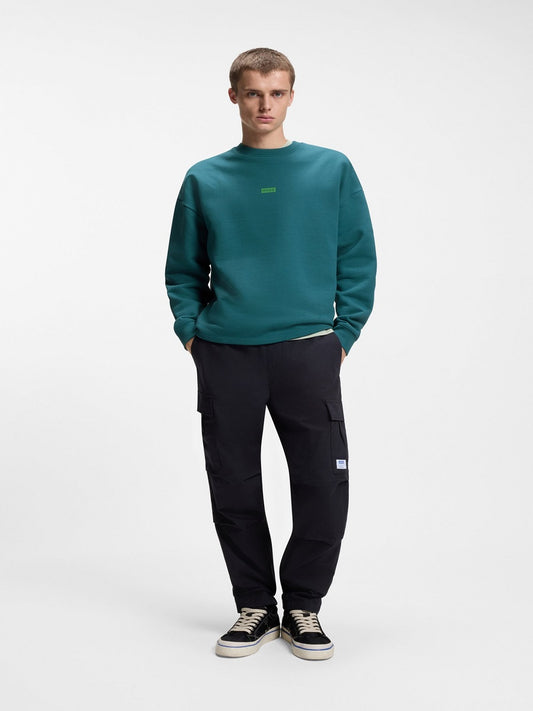 HUGO Crew-Neck Sweatshirt - Naviu
