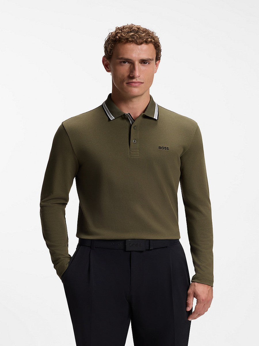 BOSS Polo Long Sleeve - Plisy