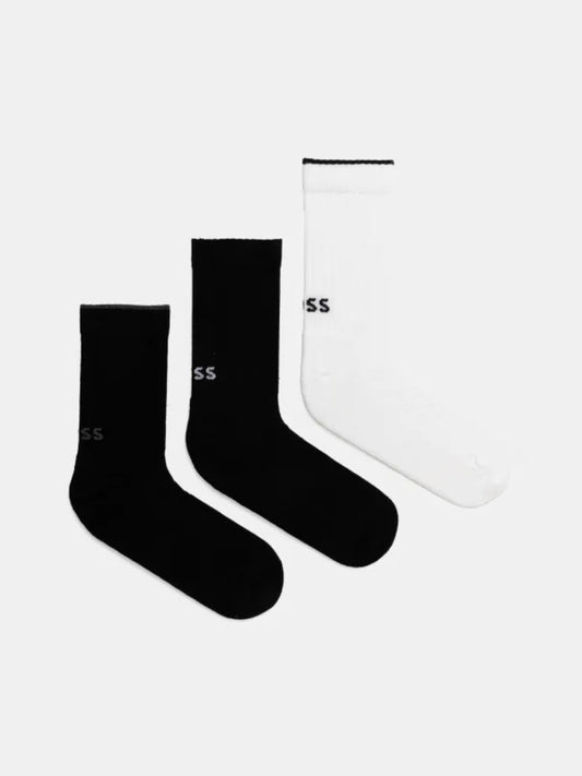 BOSS Ankle Socks - 3PQS Rib Logo