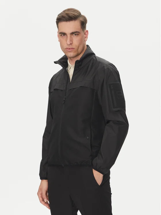 ジャケット・アウター BOSS BOSS - Gridlyte Zip Jacket 50541285 Black - Ryses