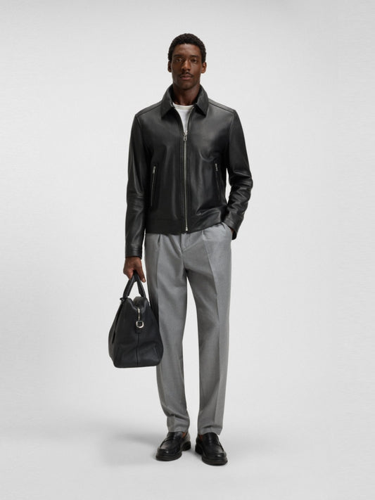 BOSS Leather Jacket - H-Mapson4