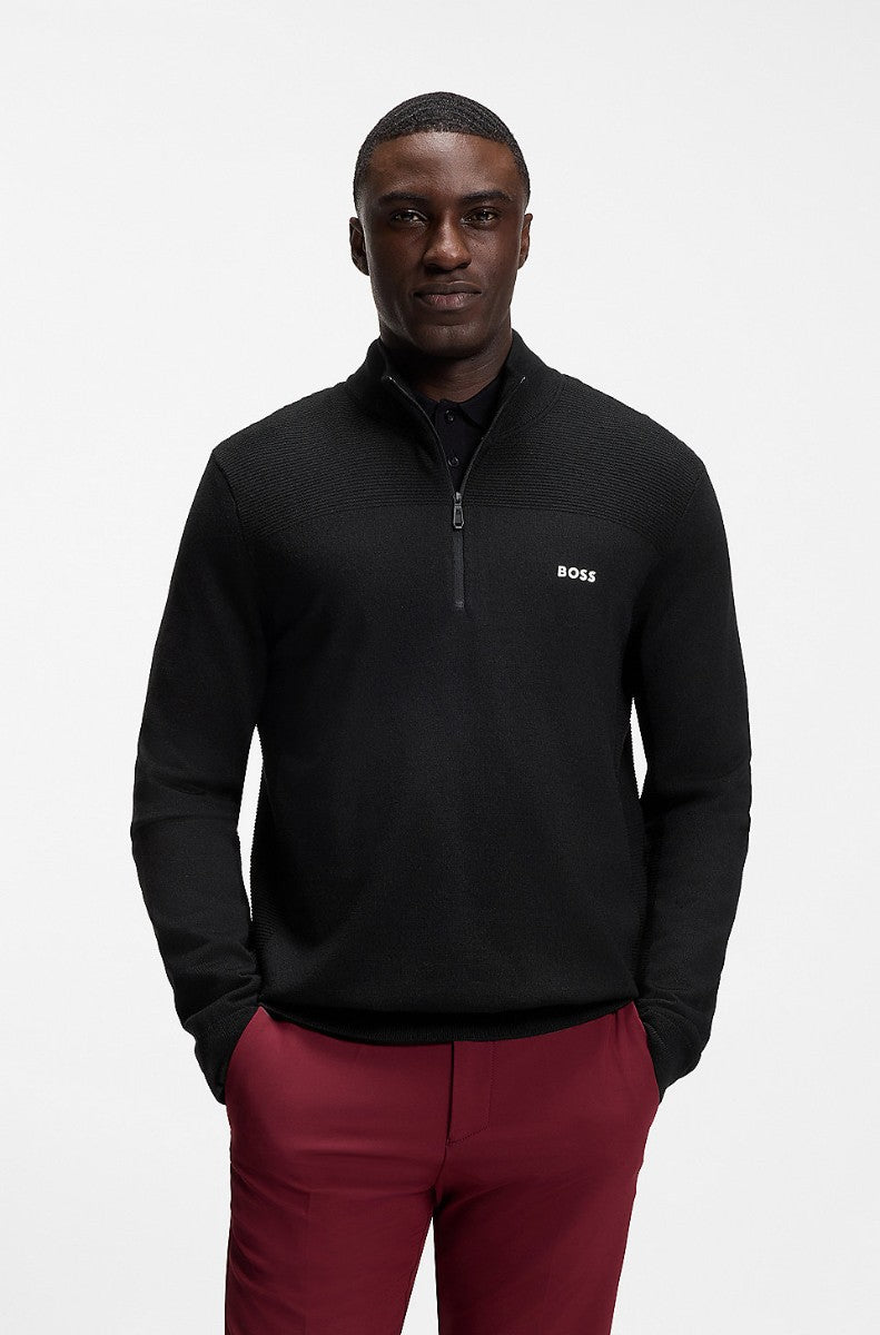 BOSS Half Zip Knitwear - KN_Momentum-X QZ