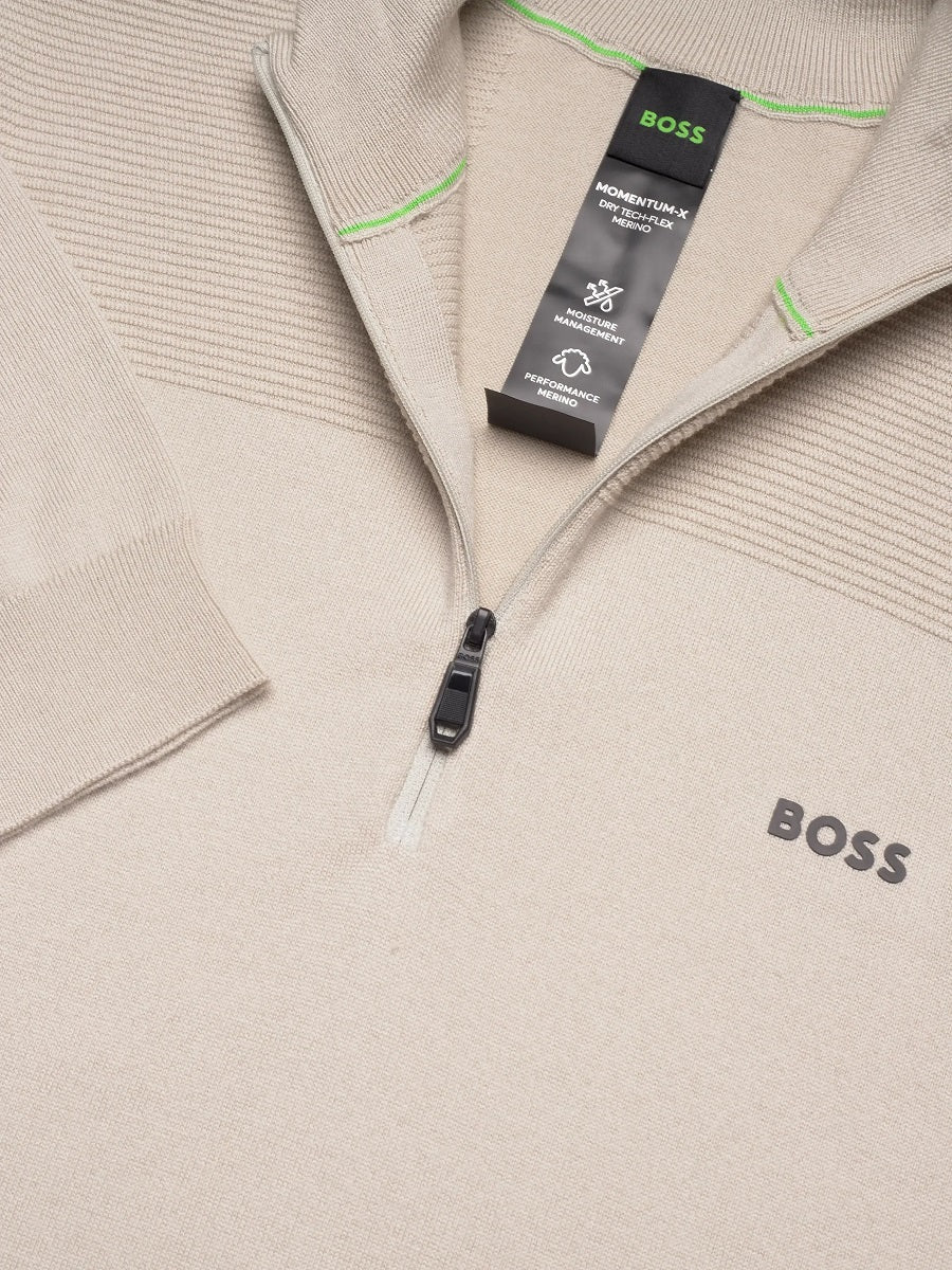 BOSS Half Zip Knitwear - KN_Momentum-X QZ