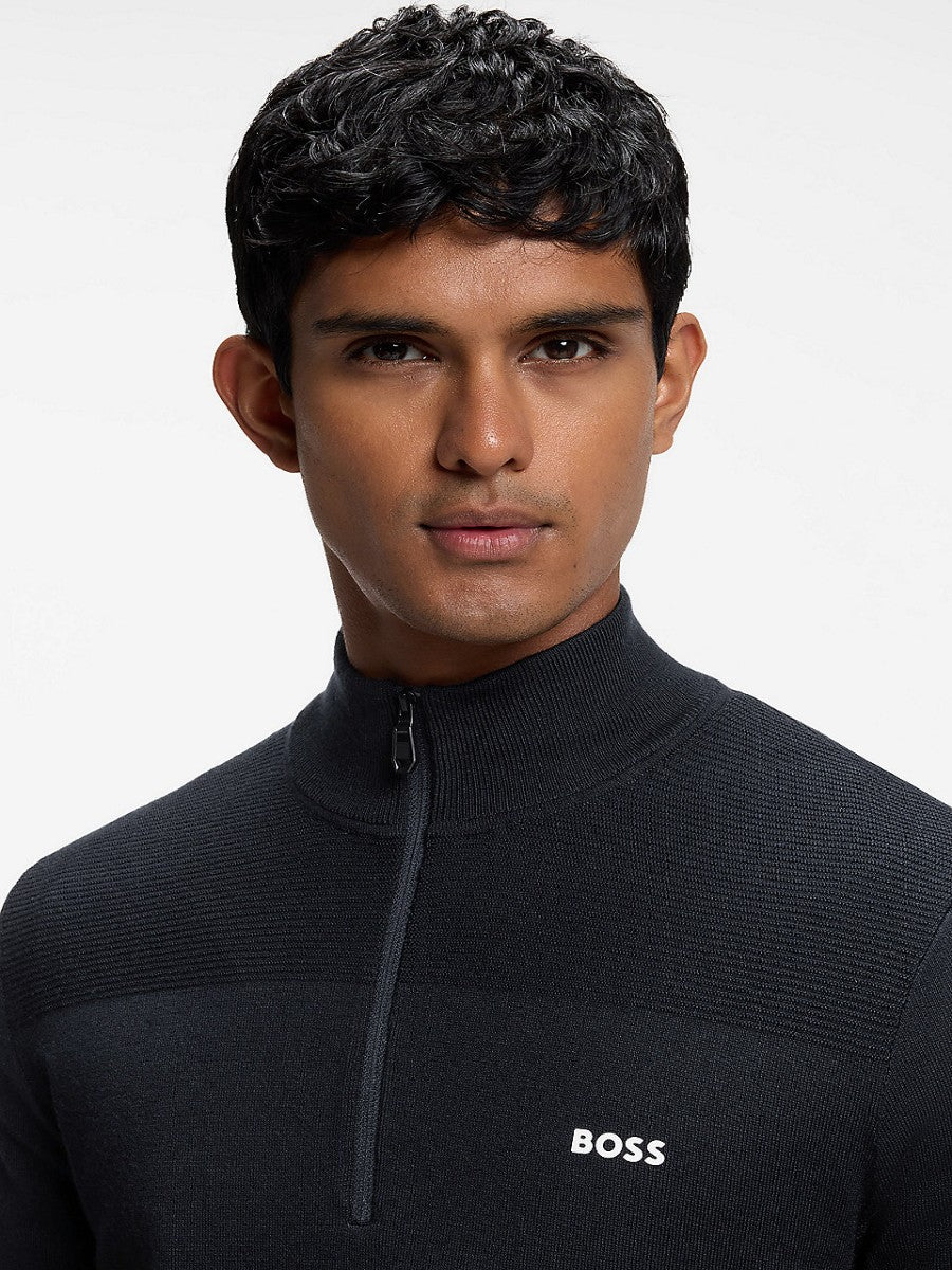 BOSS Half Zip Knitwear - KN_Momentum-X QZ