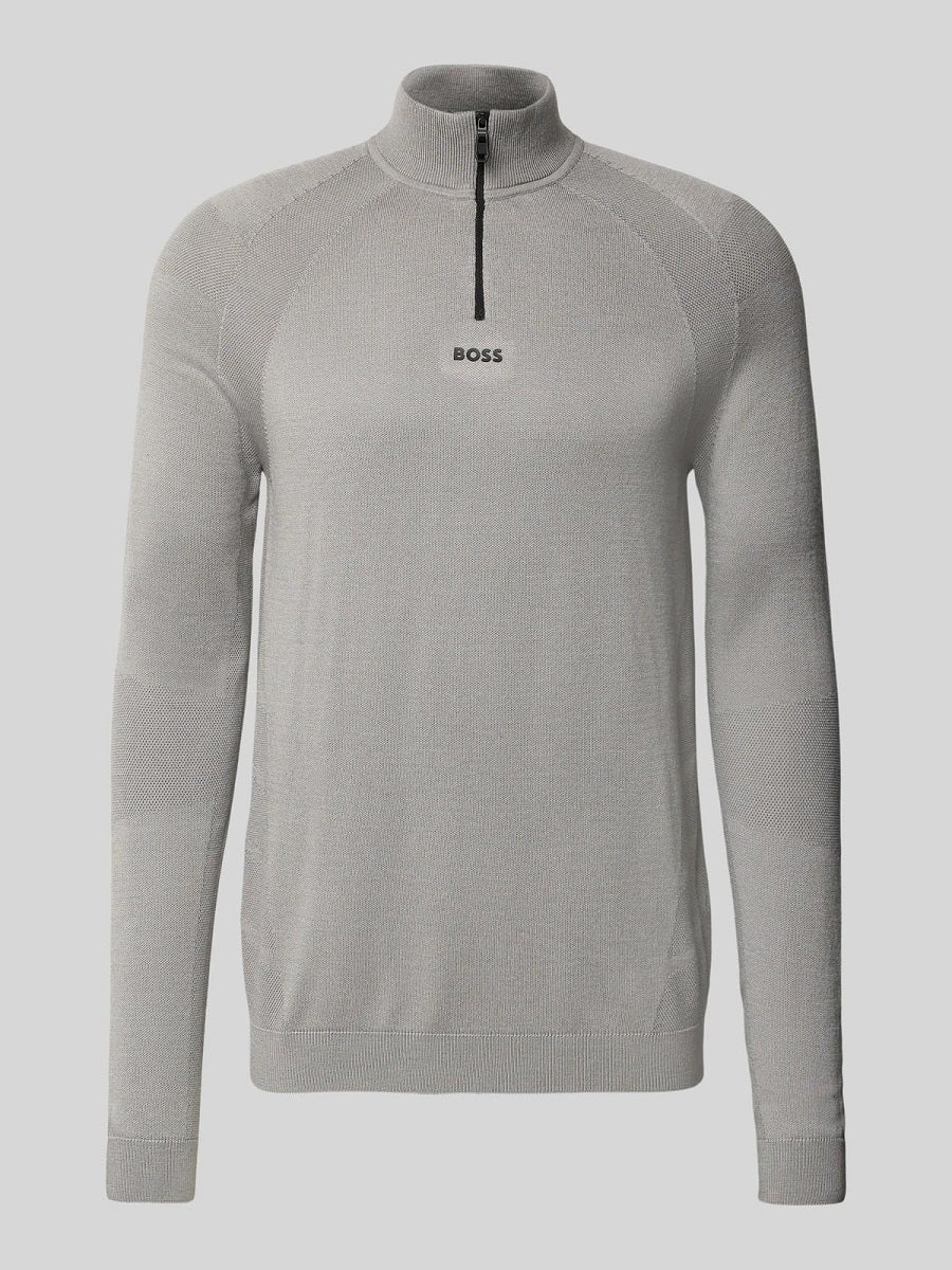 BOSS Half Zip Knitwear - KN_Tour Seamless QZ