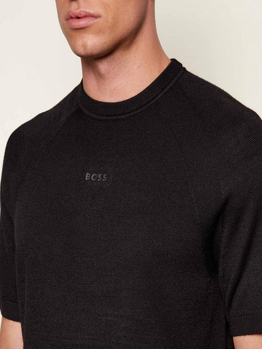 BOSS Crew-Neck Knitwear - KN_Tour Seamless T