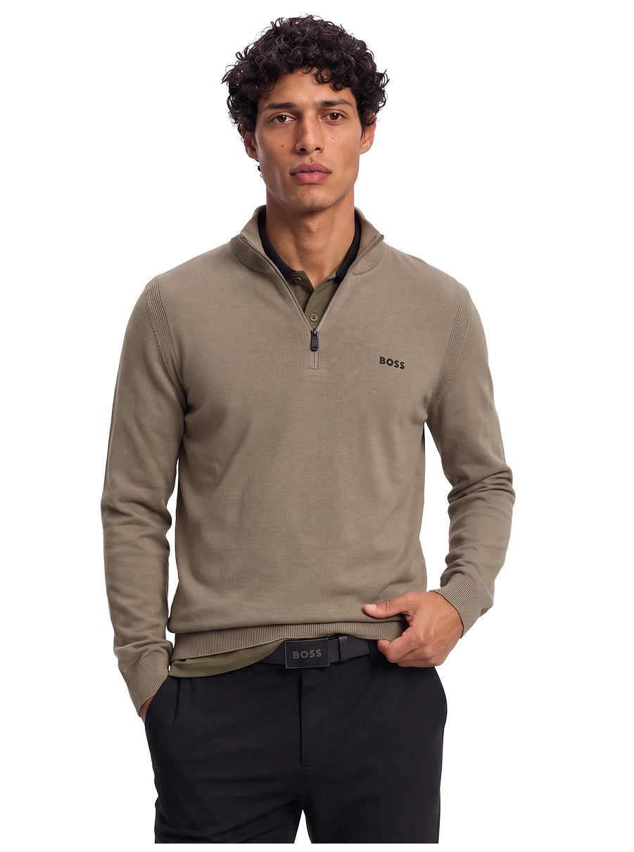 BOSS Half Zip Knitwear - KN_Ever-X QZ