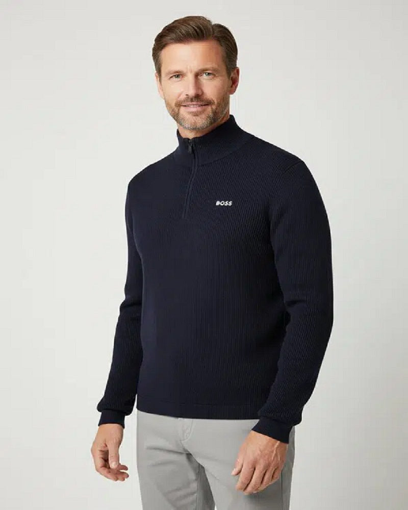 BOSS Half Zip Knitwear - KN_Ever-X QZ