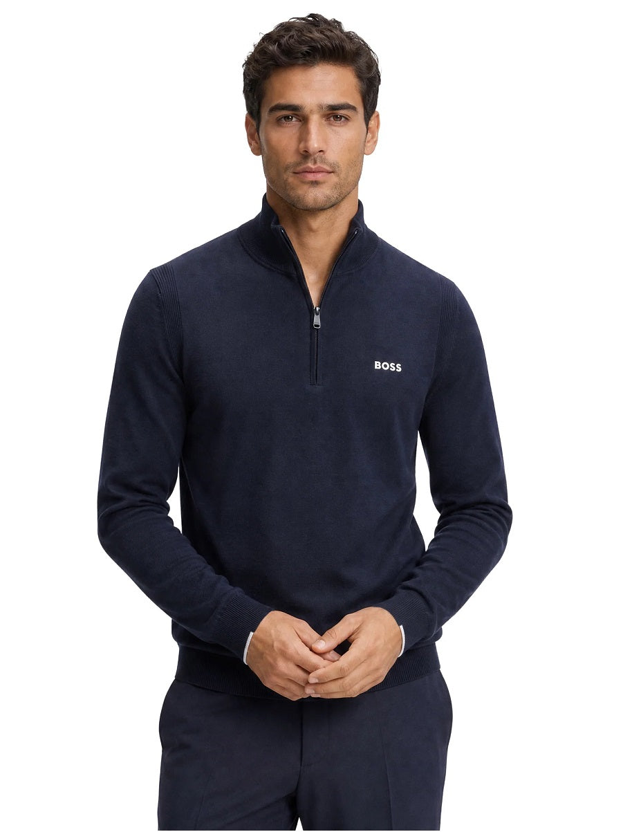 BOSS Half Zip Knitwear - KN_Ever-X QZ