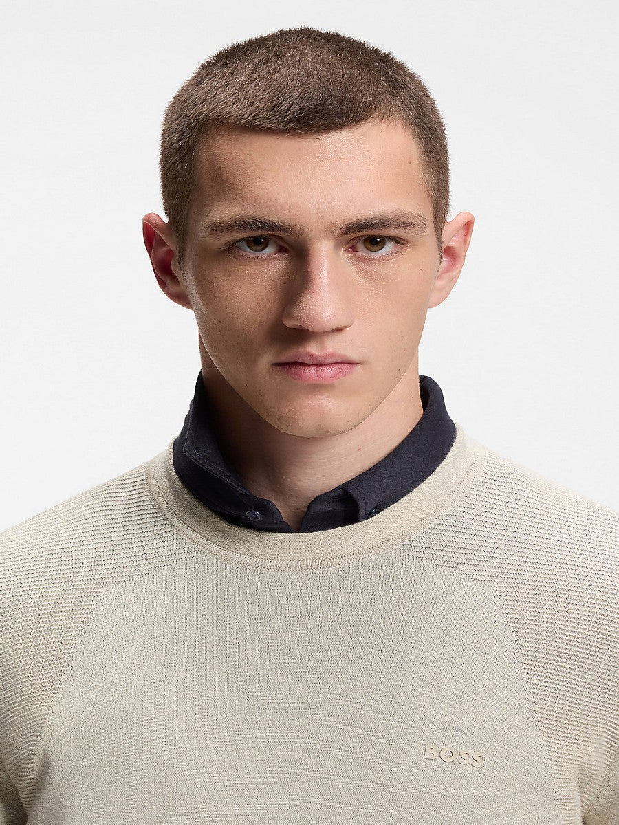 BOSS Crew Neck Knitwear - KN_Momentum-Lite CN