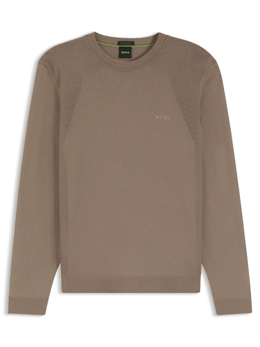BOSS Crew Neck Knitwear - KN_Momentum-Lite CN