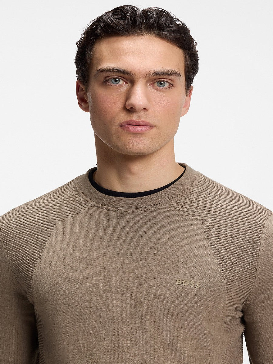BOSS Crew Neck Knitwear - KN_Momentum-Lite CN