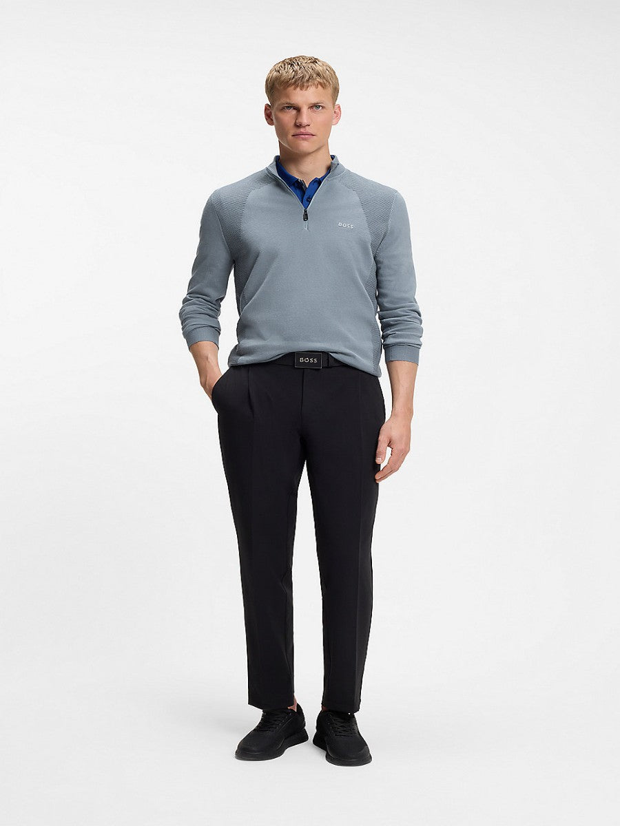 BOSS Half Zip Knitwear - KN_Momentum-Lite MZ
