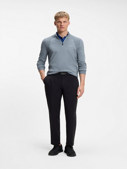 BOSS Half Zip Knitwear - KN_Momentum-Lite MZ