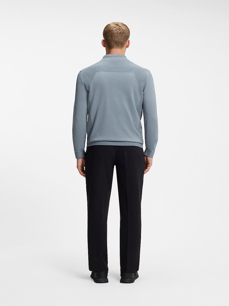 BOSS Half Zip Knitwear - KN_Momentum-Lite MZ