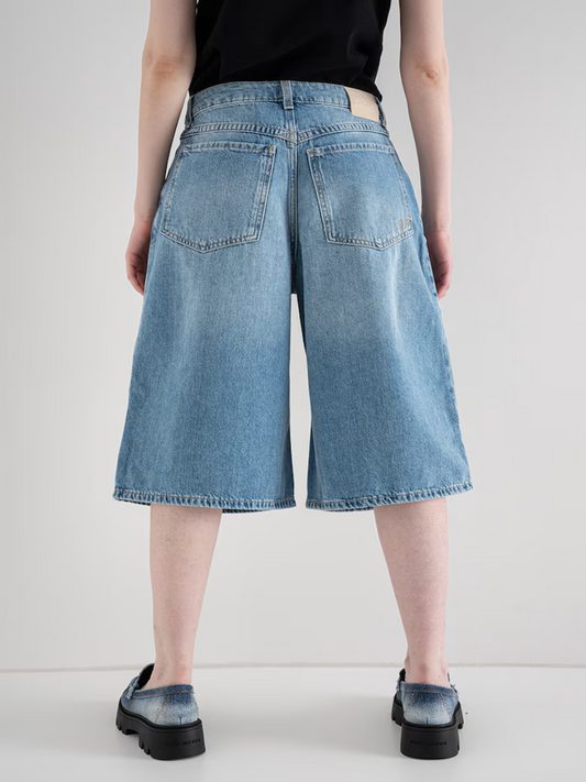 BOSS Relaxed Fit Denim - C_SLOUCHY PLEAT CROP