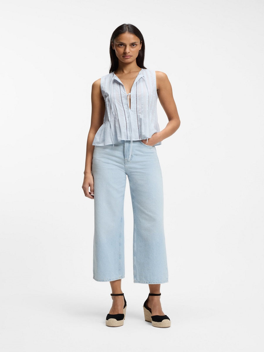 BOSS Relaxed Fit Denim - C_MARLENE CROP