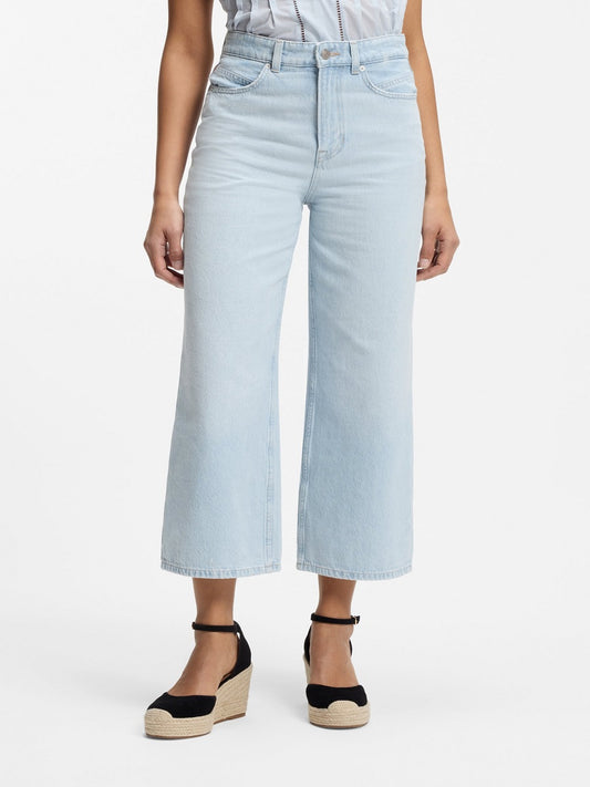 BOSS Relaxed Fit Denim - C_MARLENE CROP