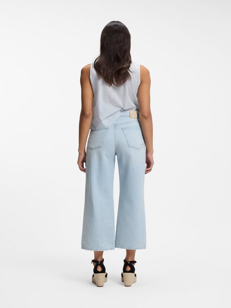 BOSS Relaxed Fit Denim - C_MARLENE CROP